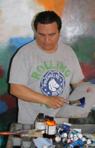 John Angé at his studio, Miami, 2015.